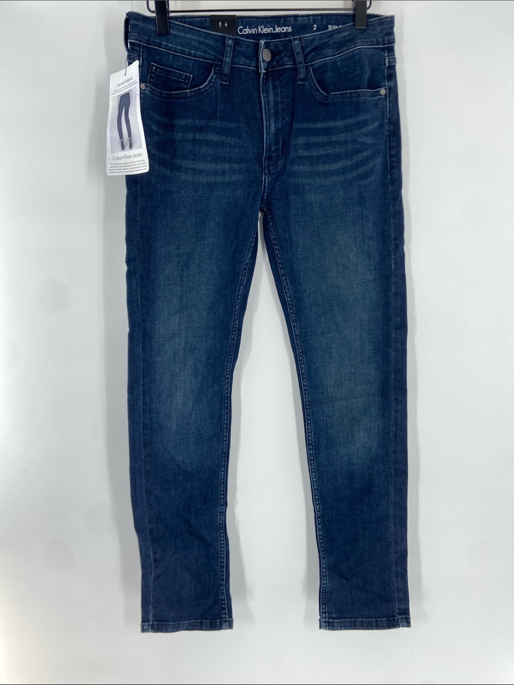 Calvin Klein Jeans Blue Straight Boyfriend Pants Jeans Size 2 NWT